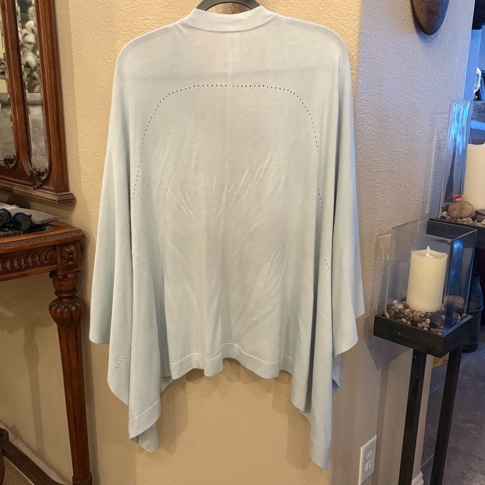 Lululemon Open Mind Blue Cast Silk Blend Wrap One Size View 6